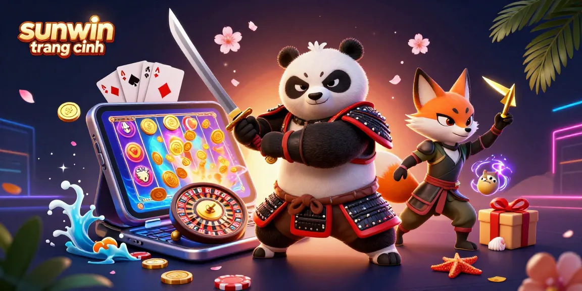 Play exciting slot games at sunwin trang chính with vibrant characters and dynamic casino action.