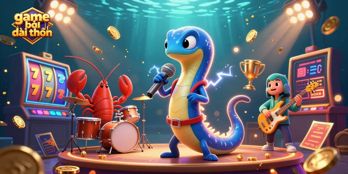 Experience the excitement of game bài đổi thưởng under the sea with vibrant 3D characters and casino elements.